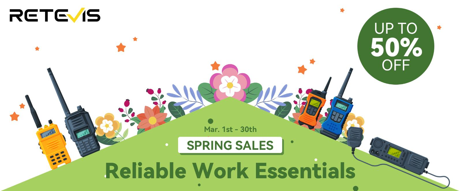 Reliable Work Essentials: RETEVIS Spring Sales